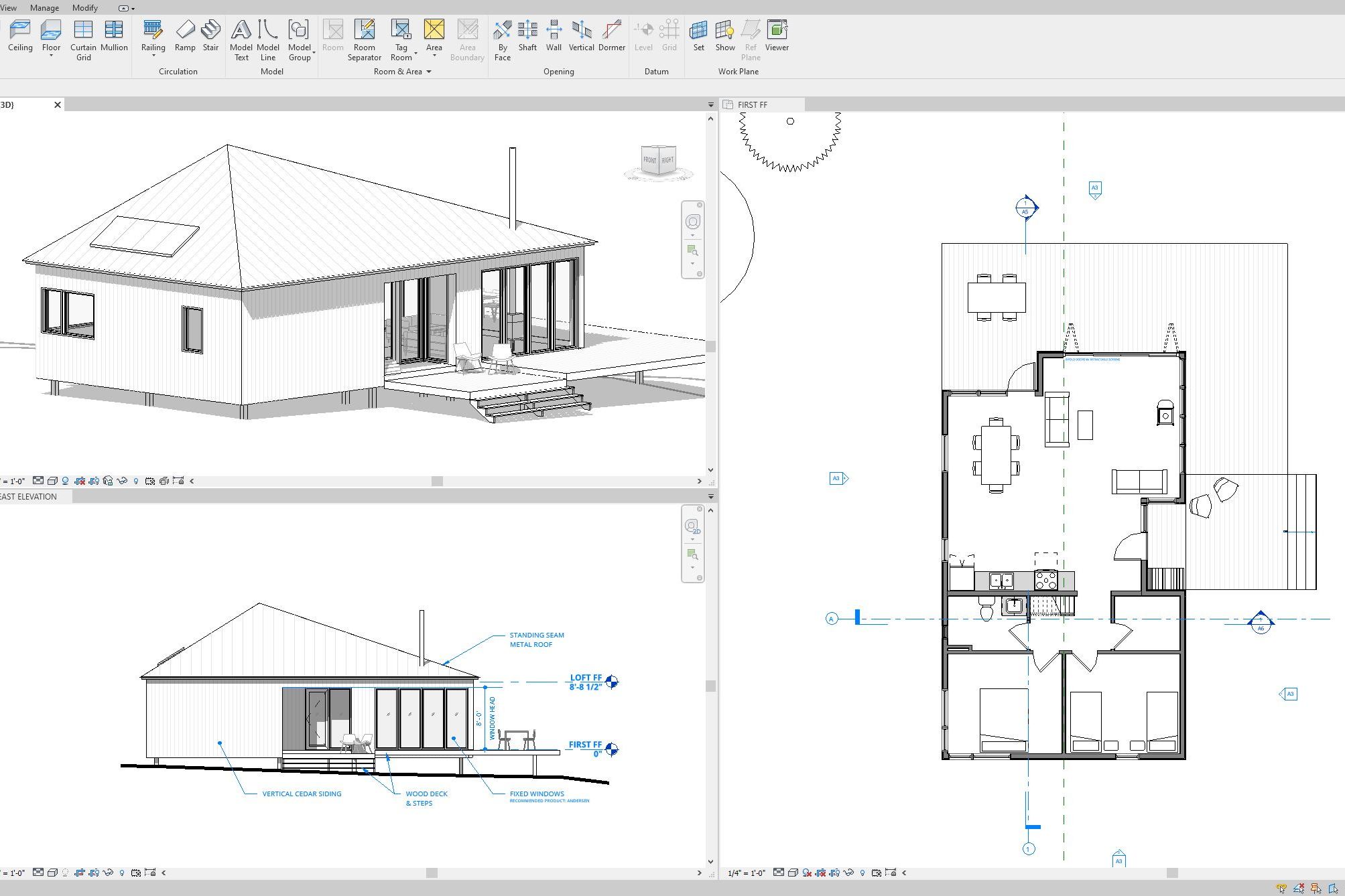 Off-grid Cabin Floor Plan & Exterior Design - YR Architecture + Design