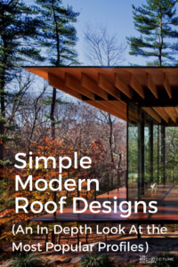 Conceptions simples de toits modernes