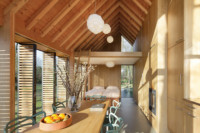 Simples techos abovedados interiores de tejado a dos aguas moderno